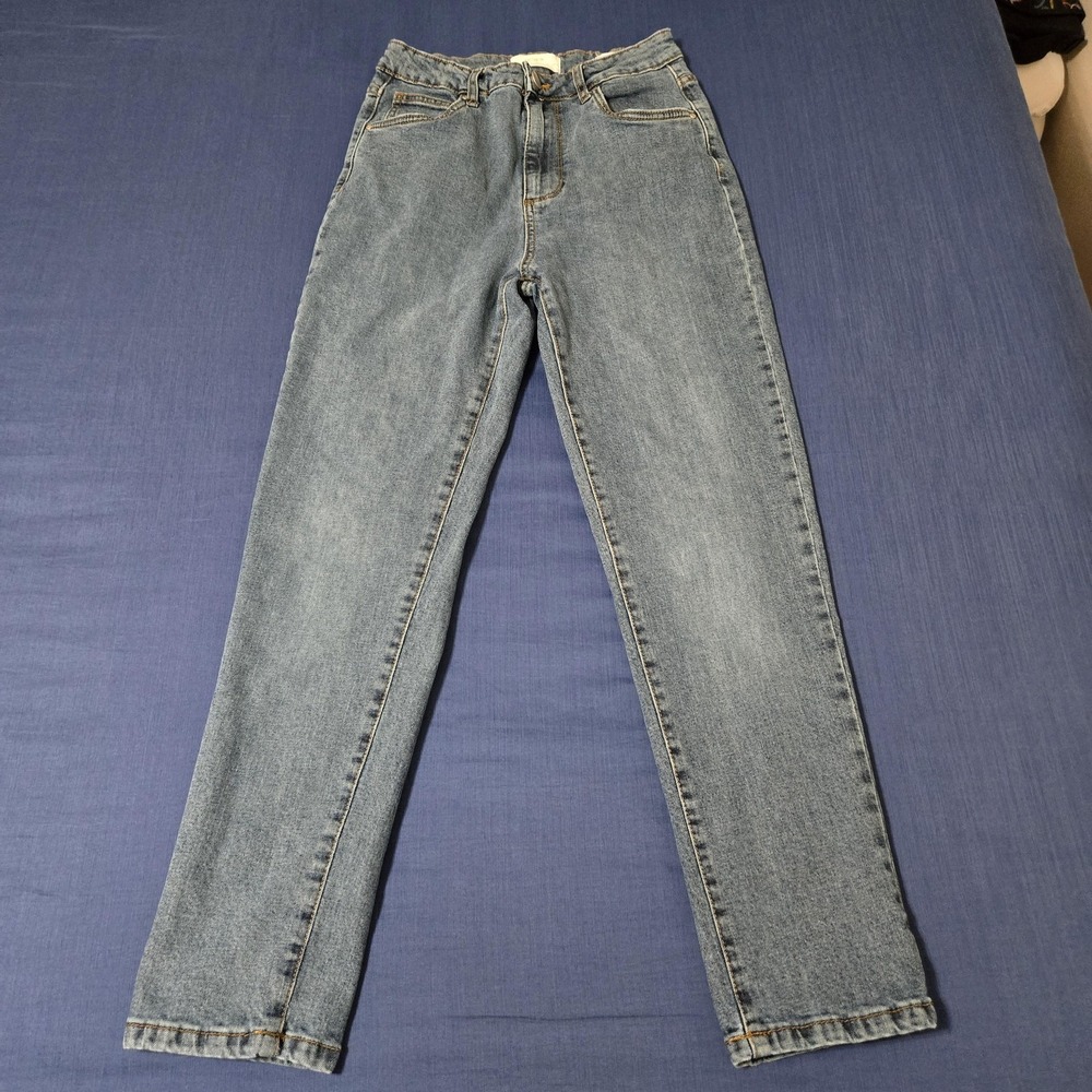 Cotton On Mom‎ Jeans Womens 6 Blue Medium Wash High Rise Relaxed Stretch Denim